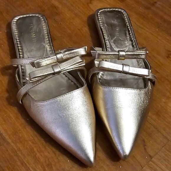 LK Bennett Ariella Flat Mule Rose Gold EU Size 38 (US 7.5) - Picture 3 of 10